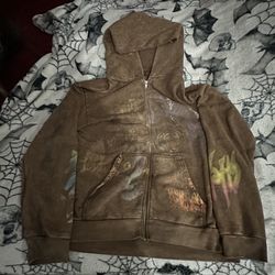 Travis Scott Utopia Zip Up Jacket XL Brown Circus Maximus Tour 2023