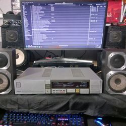 Vintage Akai Amplifier With Matching Akai Speakers