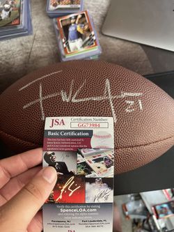 Frank Gore Autographed Football