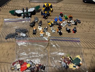 Lego minifigures and box of sets