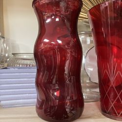Red Vase