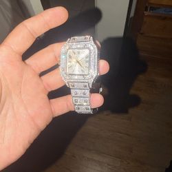 Vvs watch with matching chain and bracelet