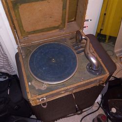 Old 1900's Record Player BURNICH