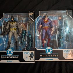 McFarlane Heavy Metal BAF Merciless Batman Superman