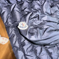 Baby Girl Moncler Navy blue Coat 12/18 Months 
