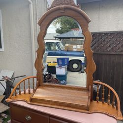 Dresser Top Mirror & Jewelry Box