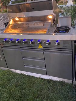 New open box bbq stainless steel propane