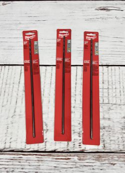 Three new Milwaukee 48-89-2771 3/16" x 12" Aircraft  Black Oxide Drill Bit tool
