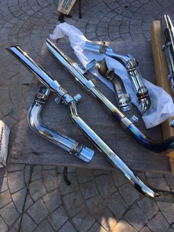 Harley Davidson fat boy exhaust