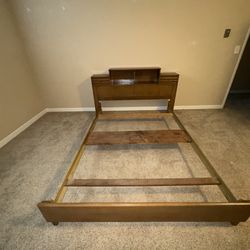 Mid century modern Teak Full Size Bed Frame