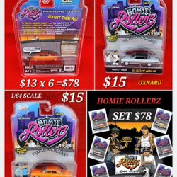 COMPLETE SET HOMIES ROLLERZ 1/64 SCALE 