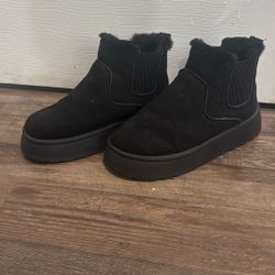 Black Platform Boots Sz 8