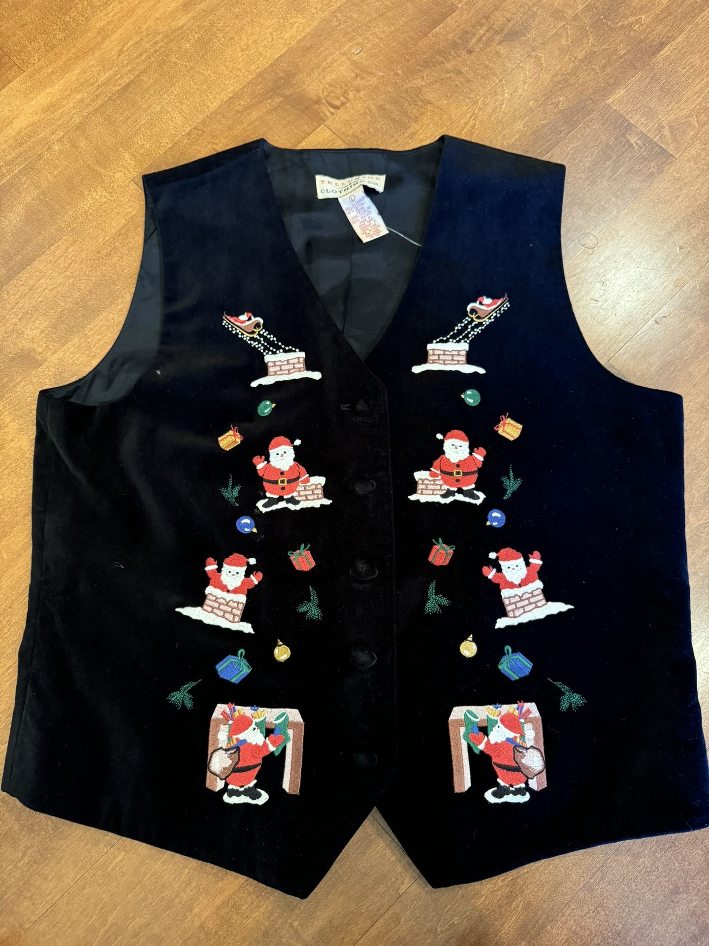 Woman’s Vintage Christmas Telluride Ugly Vest Shipping Available 