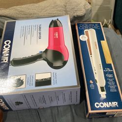 Hair Blow Dryer And 1 straightener