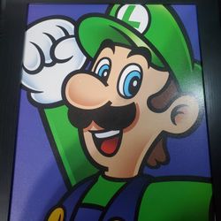 Framed Luigi Wall Art (Read Description)