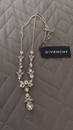 New Givenchy Gold-Tone Crystal Floral
