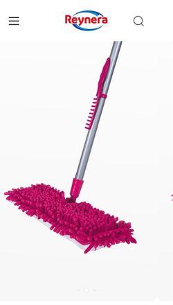 Reynera Flat Microfiber Flip Mop with Telescopic Handle