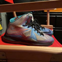 Nike Mens Lebron x 10 Pure Platinum