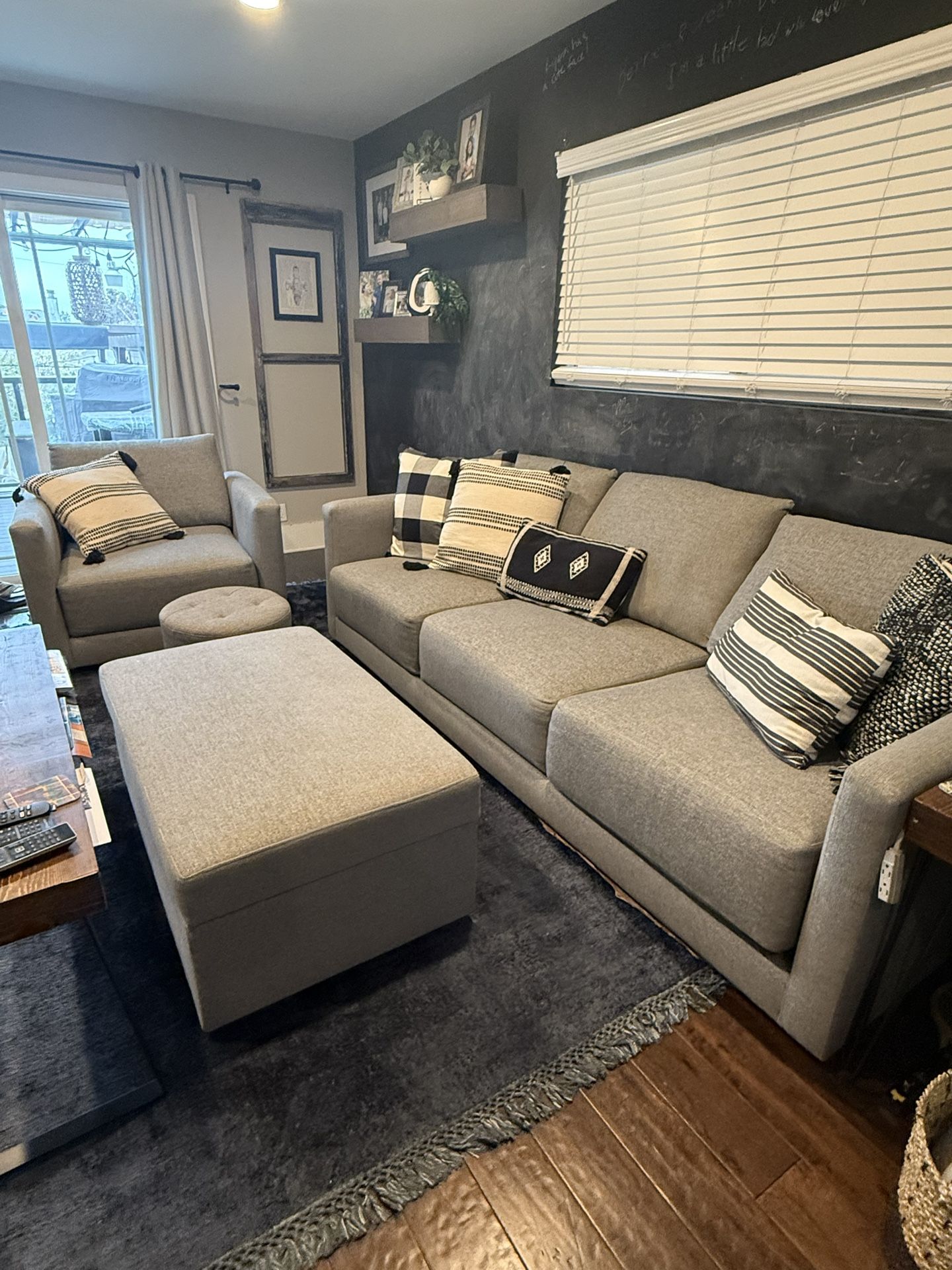 Crate & Barrel Gather Sofa Living Room Set