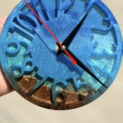 $25 – Handmade Resin Puzzle Piece Wall Clock | Battery Included | Ready to Hang