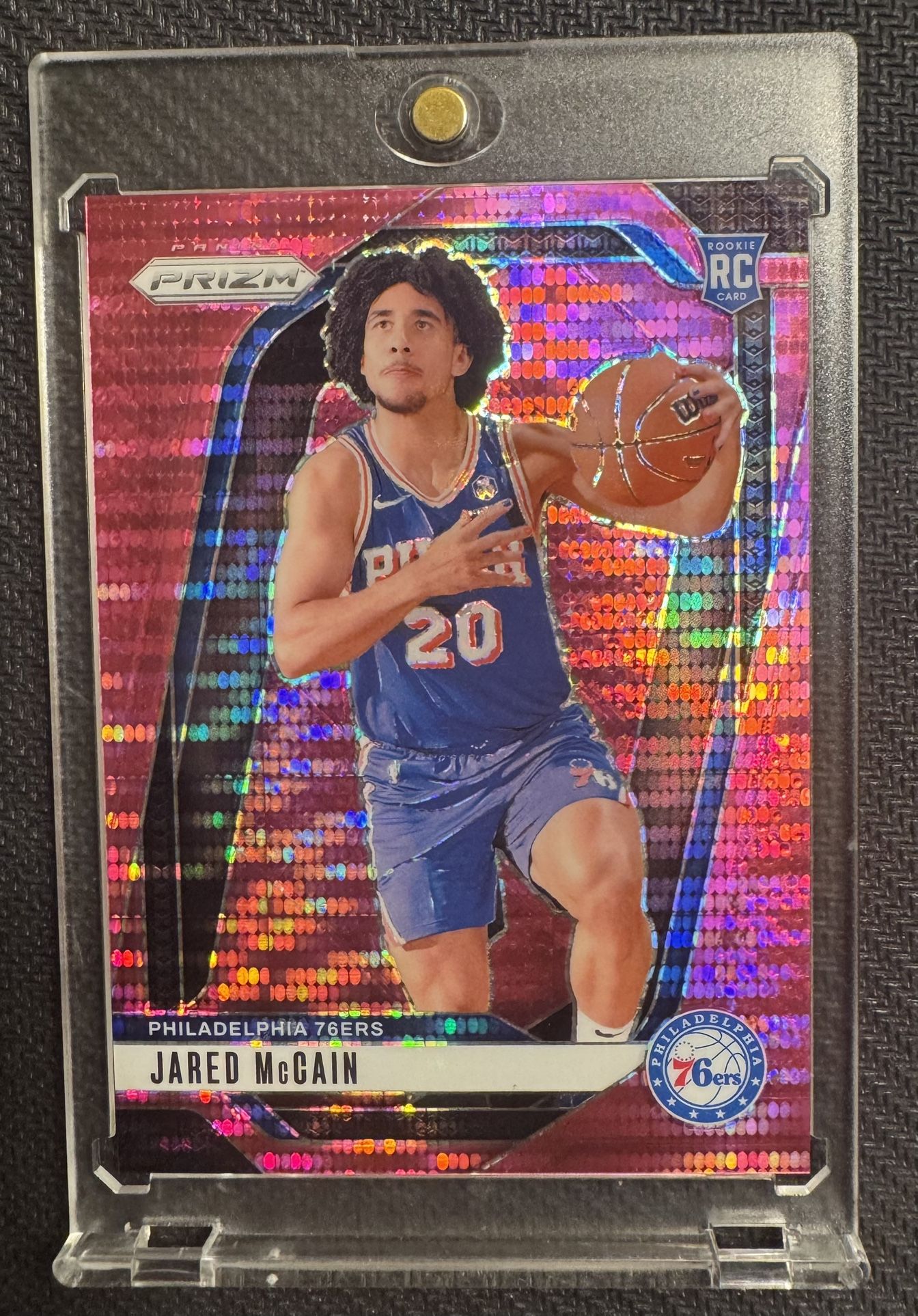 2024-25 Panini Prizm Jared McCain #222 RC Rookie Pink Pulsar 30/42 MINT π₯π₯π₯
