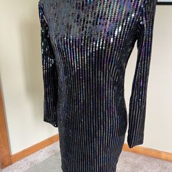 Sequined Evening Dress- Mini