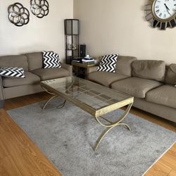 USED SOFA LOVESEAT AND TABLE ALL FOR SALE MOVING DONT NEED