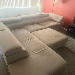 Sectional and ottoman for Sale