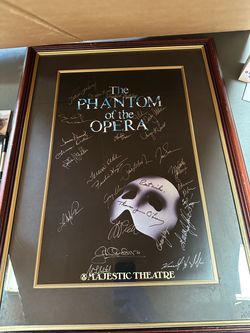 Signed Phantom of the Opera Concert Poster