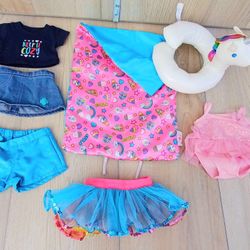 Build A Bear Sleeping Bag & Clothes