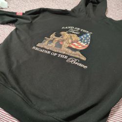 Hoodie Jacket , Unique Patriotic  Size M.