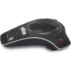 VTech VCS712 ErisStation DECT 6.0 Wireless Conference Phone with Two Wireless Mics Using Orbitlink Wireless Technology, Full-Duplex Speakerphone, Smal
