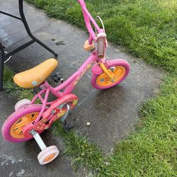 Barbie Kids Bike with Training Wheels