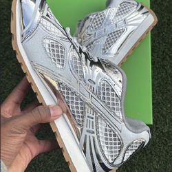 Silver Bottega orbit trainers