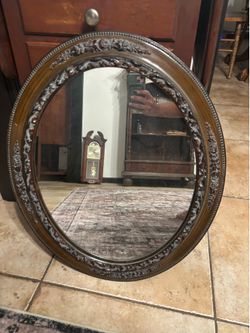 Vintage Oval Wall Mirror