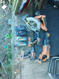 Ridgid 18V cordless tools