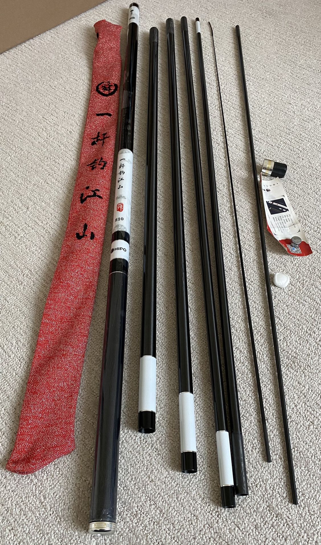 Telescoping Fishing Rod with High-Density Carbon Fiber, Chinese Style, Super Light 