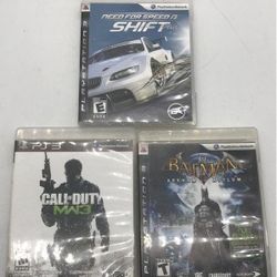 Lot of 3 PlayStation 3 games 