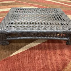 Rattan Wicker elevated Stand 5” H x 24” x 22”