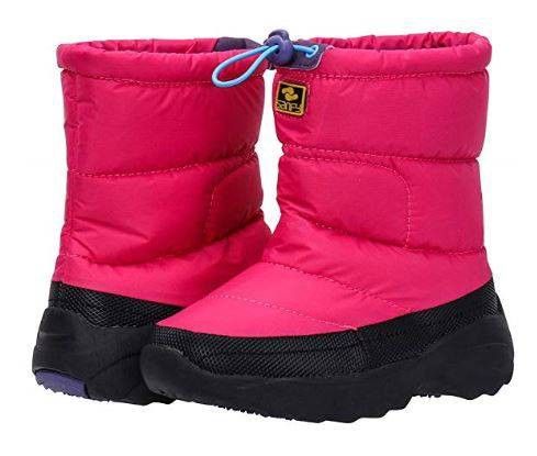 NEW Kid / Girl Size 3 Kids Waterproof Winter Snow Boots Outdoor Warm
