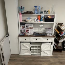 2 separate piece Cabinet with interior shelves