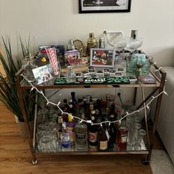 Gold bar cart