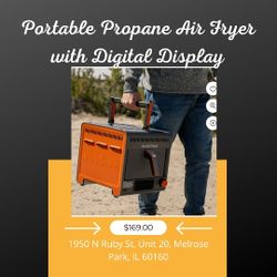 Blackstone Adventure Ready Portable Propane Air Fryer with Digital Display