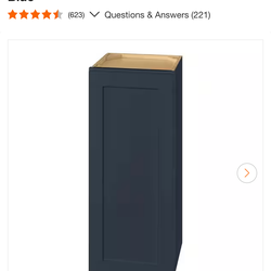 Wall kitchen cabinet - dark blue