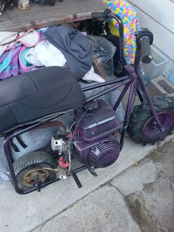 Minibike needs a piece for pull string and the hose for the gas tank .$500