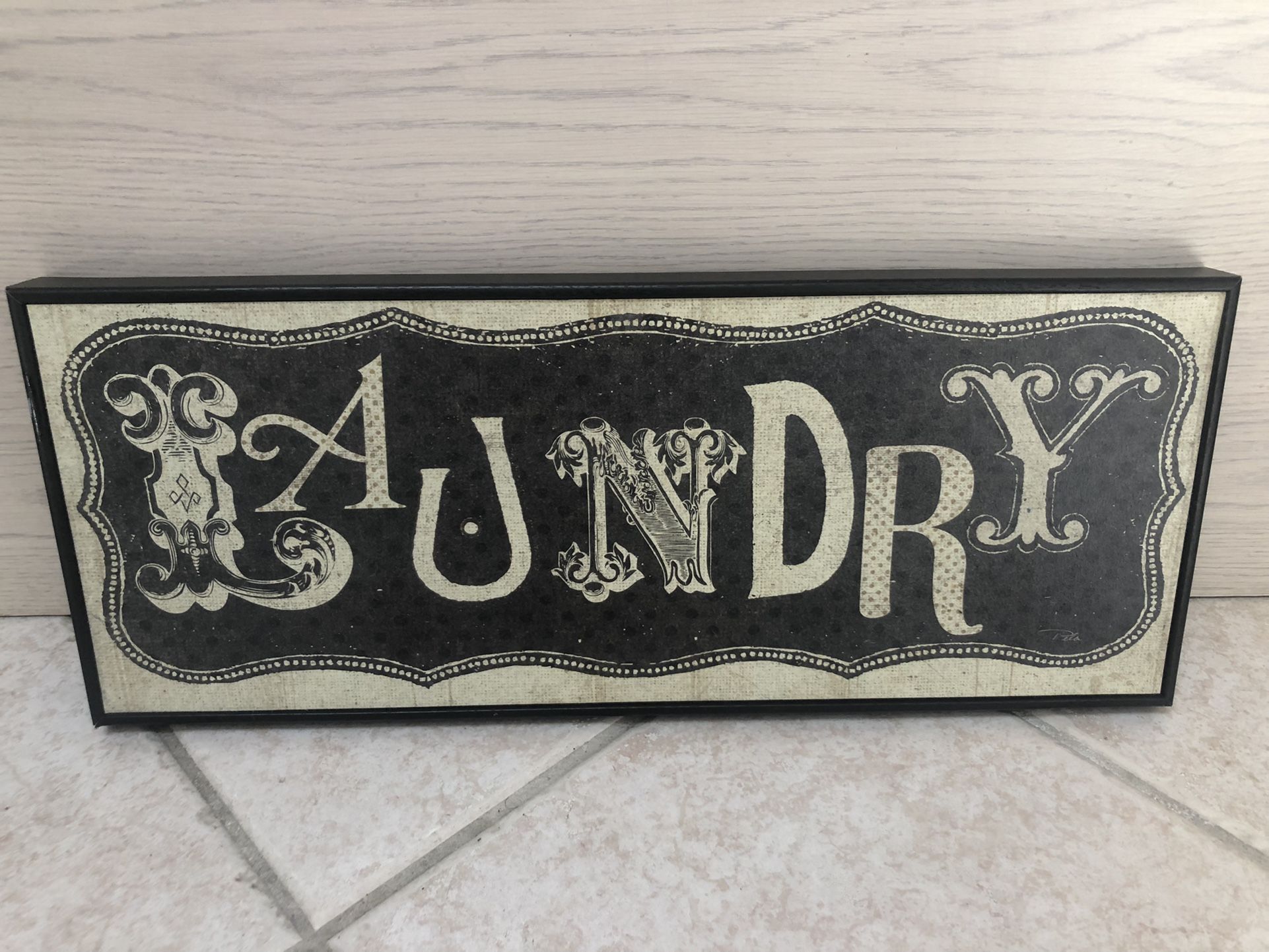 Laundry Sign 20’’x8 1/2’’