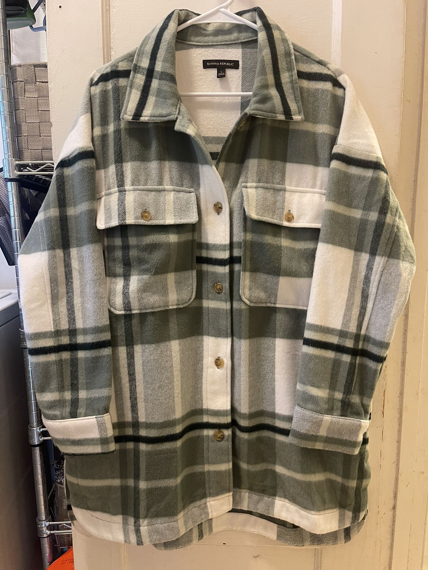 Banana Republic Ladies Ultra Soft Flannel- Brand New/ sz. L