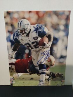 Emmett Smith 8 X 10 Signed Reprint Photograph 