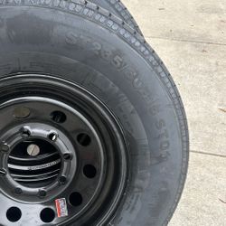 2 Trailer Tires With Rim 235x80-16 $260