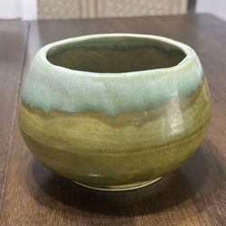 Mid-Century Vintage Planter Pot Greens California Pottery